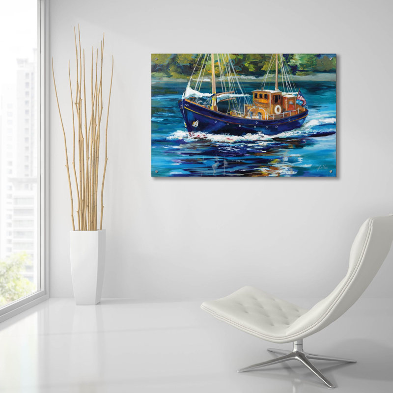 «Heading To The Show» par Jeanette Vertentes, art mural en verre acrylique, H 24 po x l 36 po x P 0,2 po