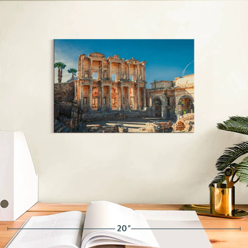 Bibliothèque Nicci Celsus en Turquie, H 8 po x l 12 po