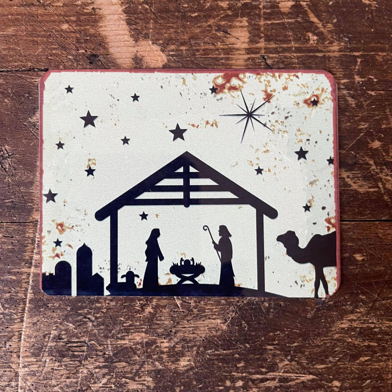 Religious & Spiritual Wall Decor on Metal, 60cm H x 80cm W