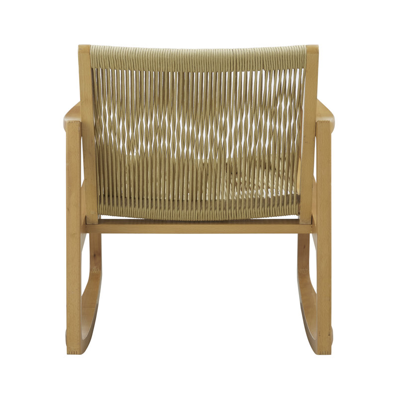 Alwyn Solid Wood Rocking Chair, Natural