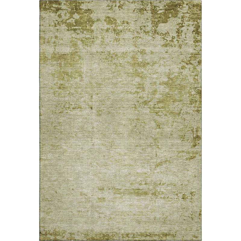 Tapis moderne de qualité supérieure lavable à la machine Jakiyra AMF1901, Rectangle 10 pi x 14 pi