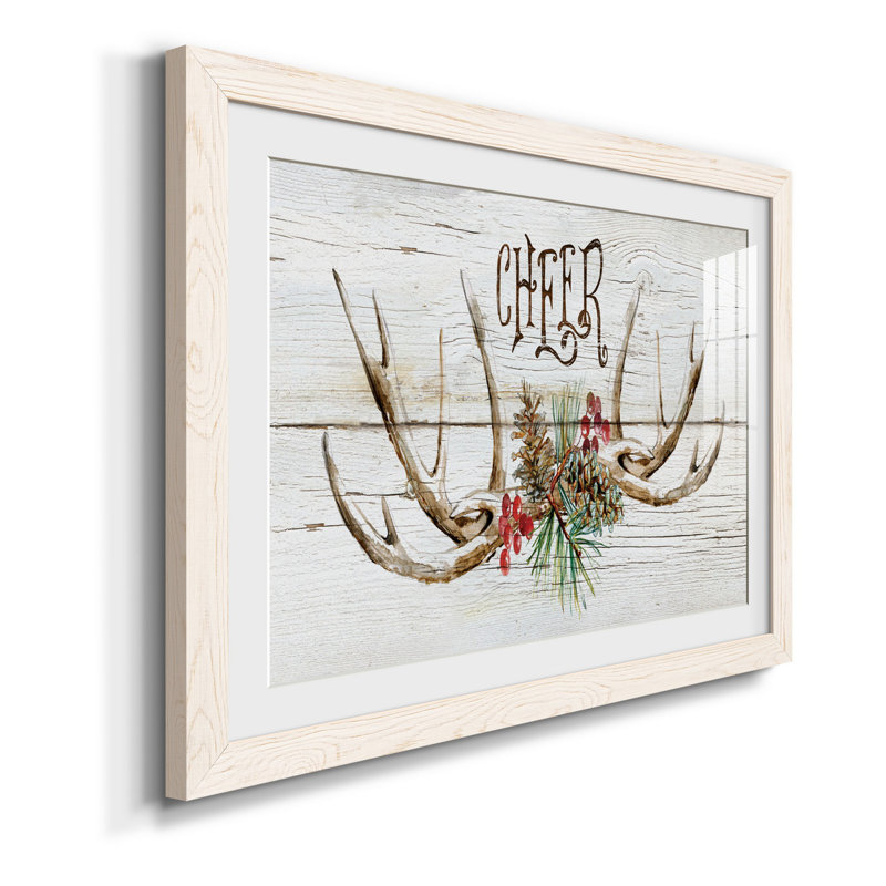 Rustic Cheer - reproduction de cadre photo sur papier, H 31,5 po x l 23,5 po x P 1,5 po, Papier blanc
