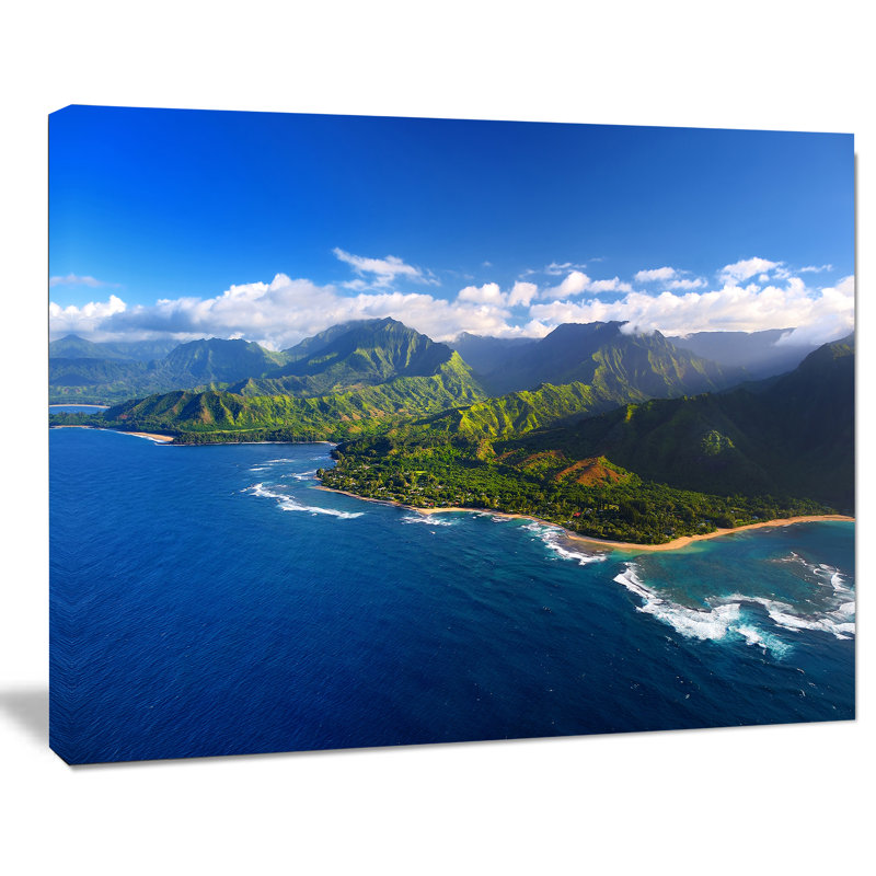 «Na Pali Coast Wide View», reproduction de photo sur toile tendue, H 20 po x l 20 po x P 1 po