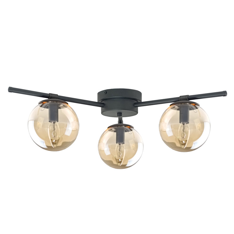 Apeks 3-light Flush Mount, Brown