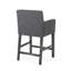 Tabourets de bar confortables, revêtement gris anthracite, style contemporain pour les repas à la maison