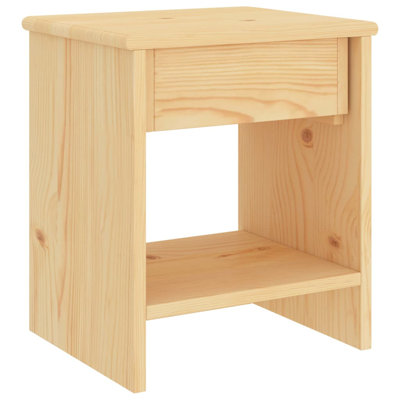 Ahern Solid Wood Block End Table