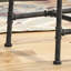 Tabouret de comptoir blanc à boutons - moderne industriel, P 23 po x l 20,47 po x H 38,8 po moderne