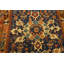Tapis bleu antique en laine Bidjov