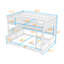 Wood Bunk Bed with Shelves and Lights-978687203-978687206