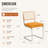 19.3" H Modern Rattan Dinning Chairs,Velvet Dining Chairs with Metal Frame (Set of 4) ﻿-127658165-127658164
