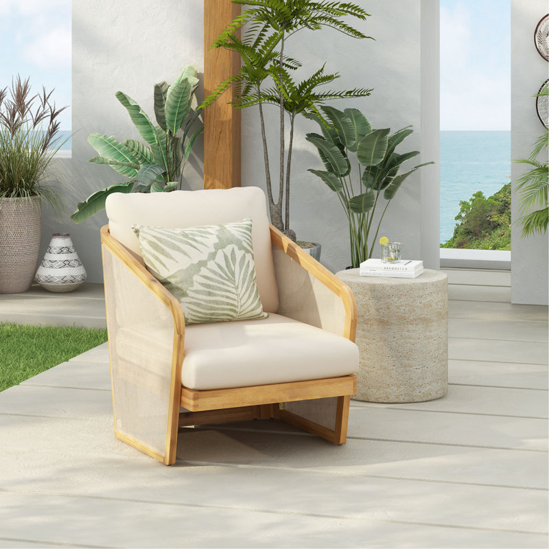 Fauteuil club Royal Wood Textilene