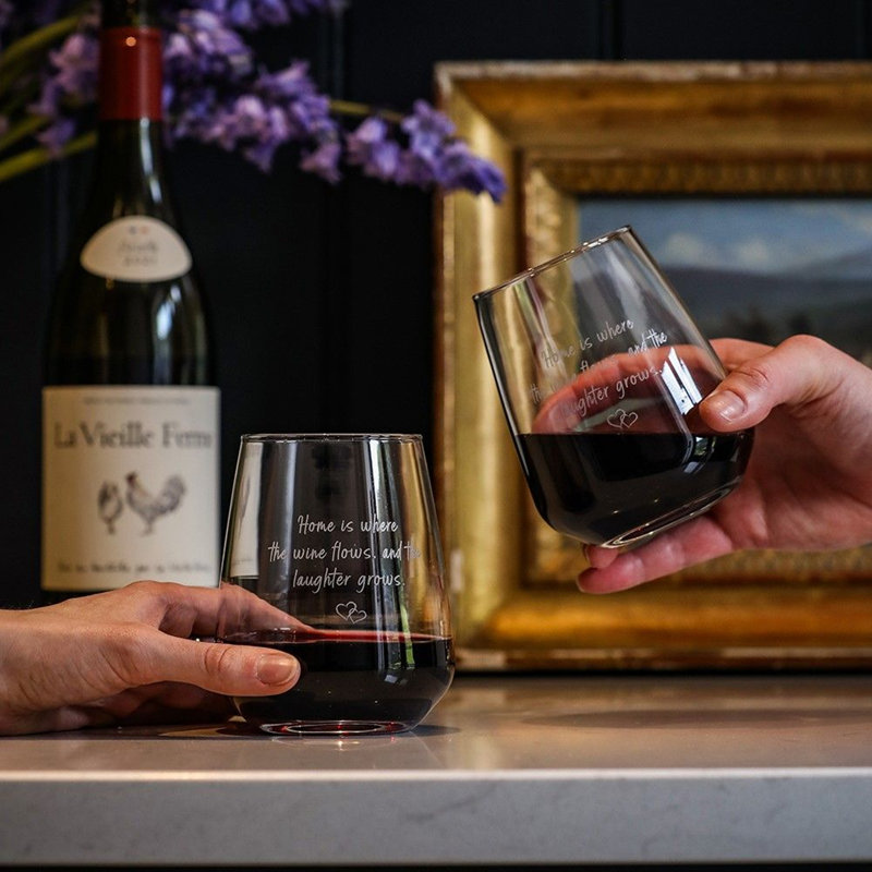 445ml Stemless Wine Glass Set