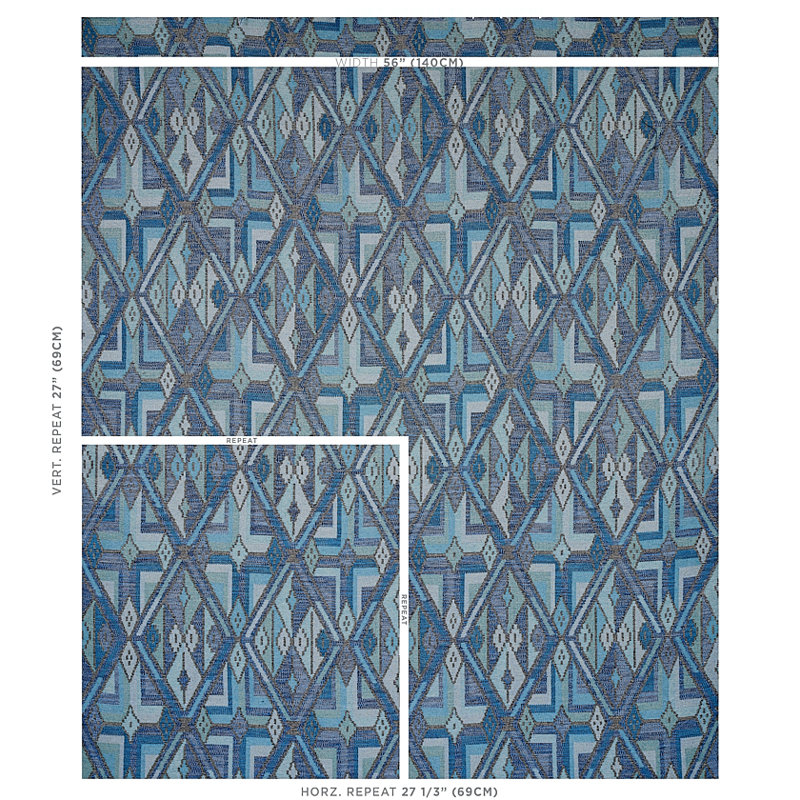Kuzma Fabric, Blue