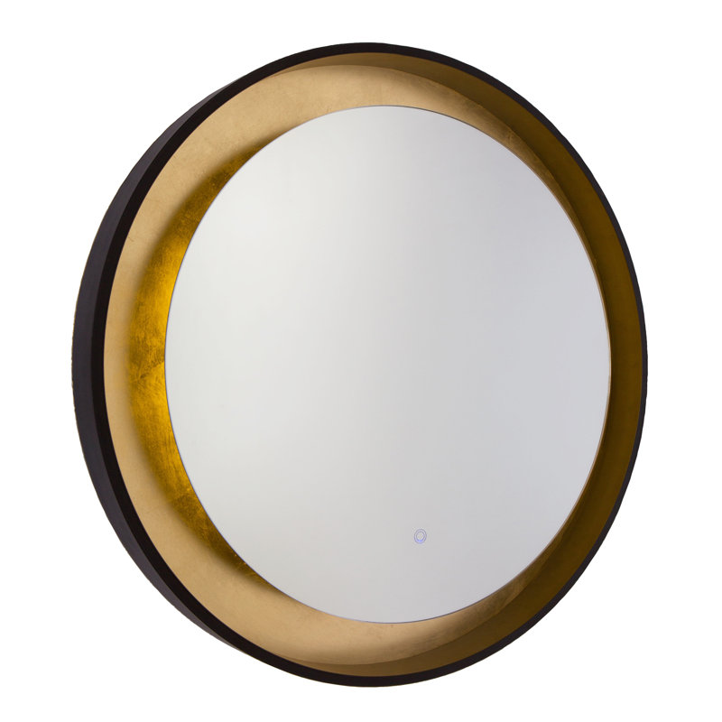 Miroir d'appoint Orlagh, Bronze huilé / feuille d'or