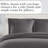 Southshore Fine Linens Southshore Basics Duvet Cover Set in Slate Grey, Double-Brushed Microfiber Bedding with Hidden Zipper Closure and Corner Ties, 2 King Pillow Shams, King/California King-993066886-993066931