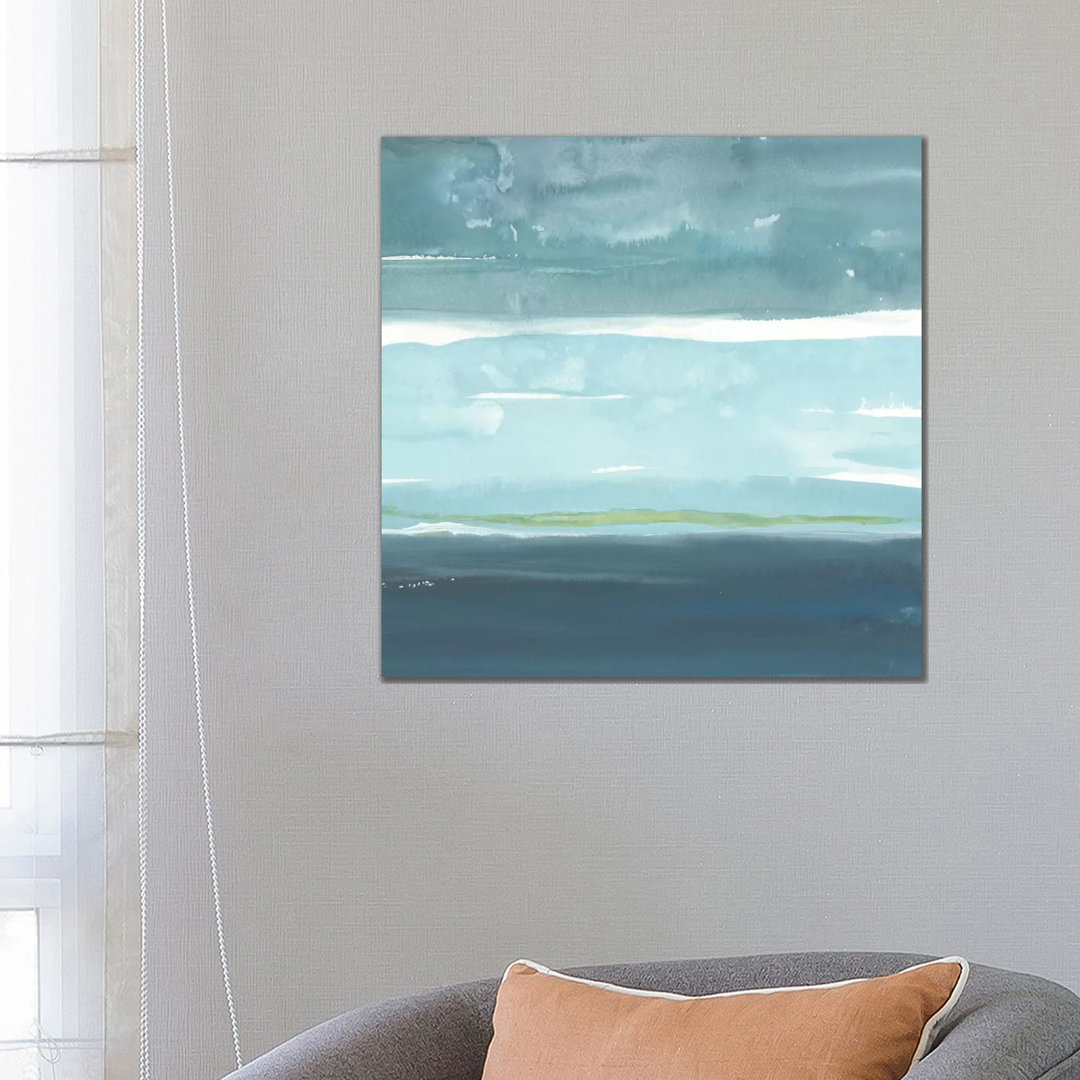 Leinwandbild Teal Horizon II von Rob Delamater