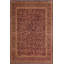 Tapis violet / rouge / beige en laine noué à la main 9 pi 1 po x 12 pi 3 po Roby