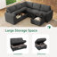 Canapé-lit modulaire avec repose-pieds Abramson-117494832
