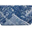 Tapis bleu foncé et argent noué à la main de haute qualité-64645942