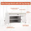 6 Pair Shoe Storage Bench-1291267221