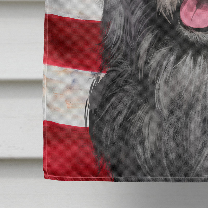 Polyester à 2 côtés 28 x 40 po drapeau maison, Cane corso