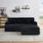 79.3''Modern Corduroy L-Shaped Sectional Sofa with Ottoman-1469896735-1508237304