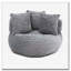 Grande chaise en velours côtelé avec bourre-736354334