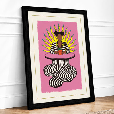 Crowned in Radiance Art Deco - Framed Print