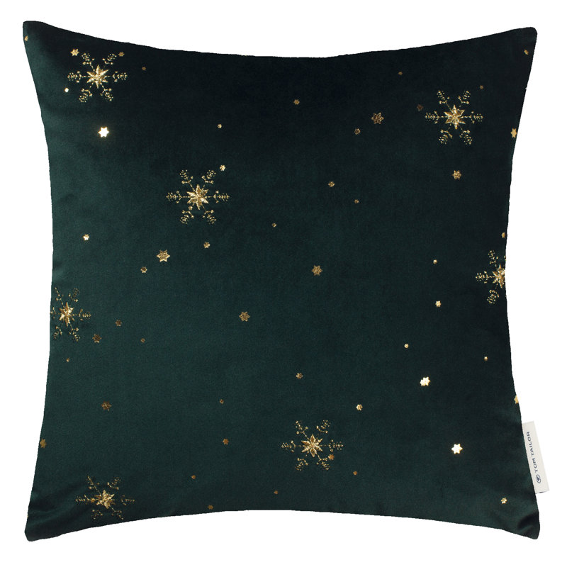 Square Cushion Cover, Green