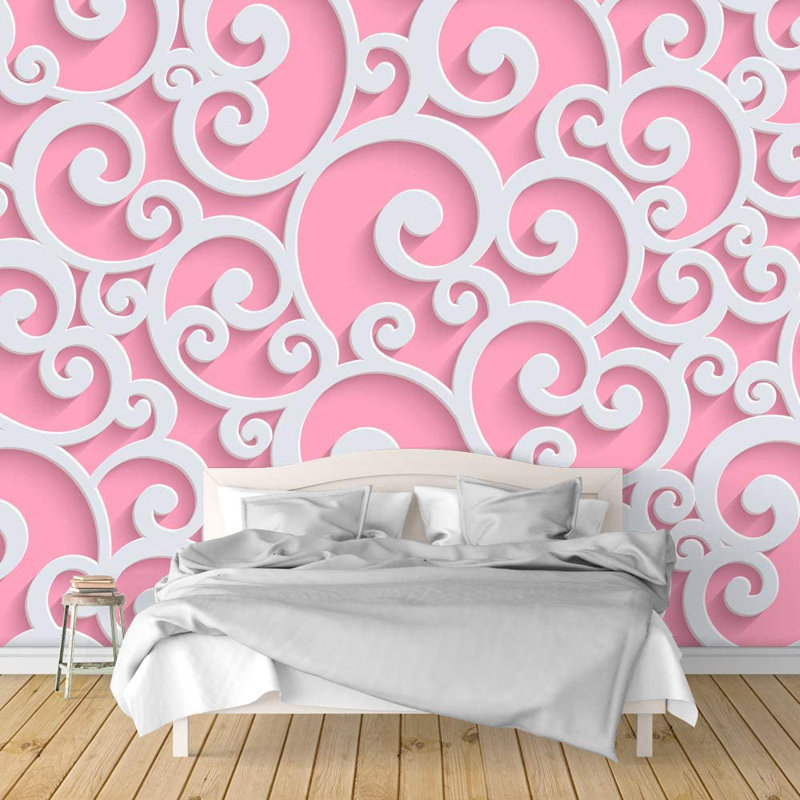 Murale, L 100 po x l 144 po, Rose