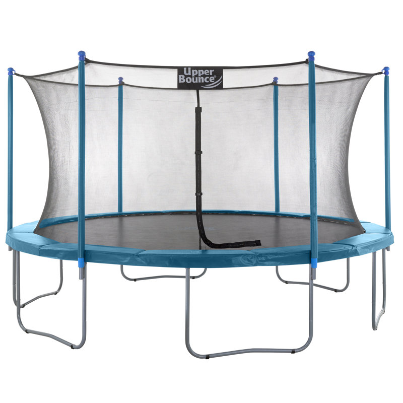 Ensemble de trampoline pour la cour extérieure / extérieure 16 pi avec système d'enclos de sécurité Machrus Upper Bounce