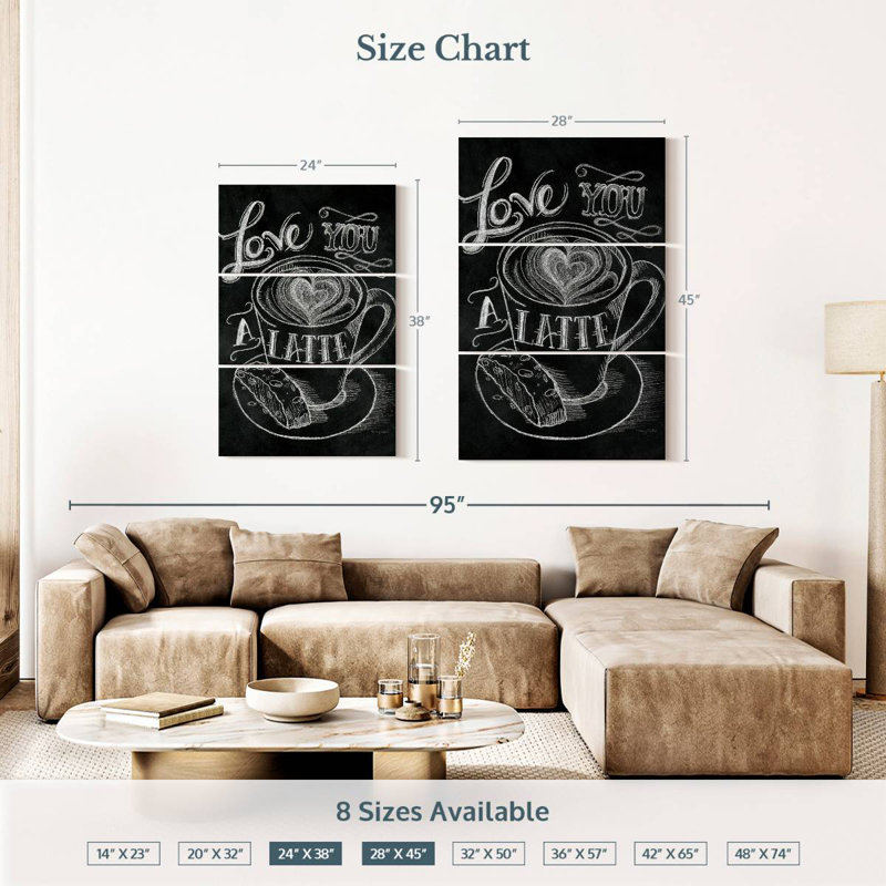 Tergel Love You A Latte I, 38" H x 24" W