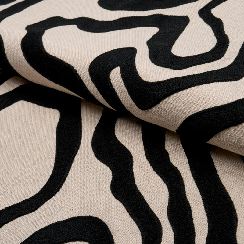 Tissu de broderie Defeo, Noir
