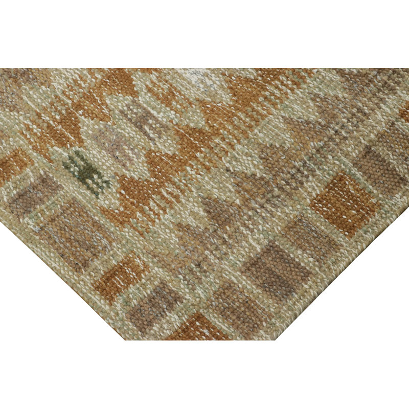 Sacndinavian Wool Geometric Area Rug, Rectangle 6' x 9'