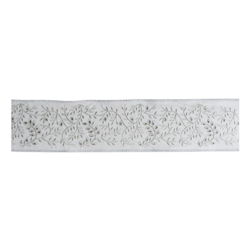 Ruban de vigne brodé avec fil 4 po x 5 po