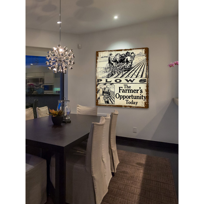 Plows - Wrapped Canvas Painting, 122cm H x 122cm W