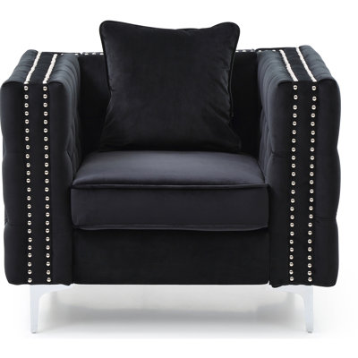 Sleek Contemporary Track Arm Chair