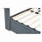 Lift Up Storage Bed with Modern Wingback Headboard, USB Ports-642776277-642776276