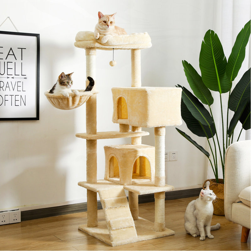 Arbre à chat en sisal, Beige