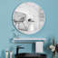 Baum Nordic Round Bathroom Framed Mirror Wall Hanging-465117355-529887379