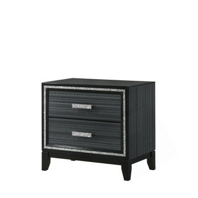 Table de chevet avec tiroirs spacieux et fabrication durable, parfaite pour les chambres à coucher modernes