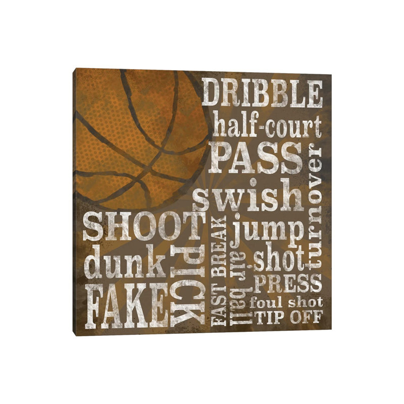 All Star Sports IV by Tara Reed - Wrapped Canvas Print, 30.48 cm H x 30.48 cm W