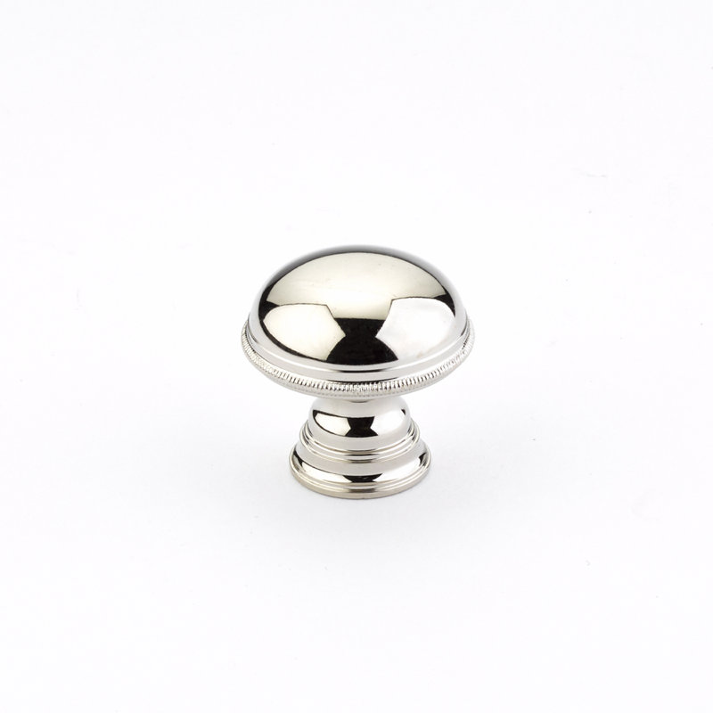 Atherton Round Knob, Polished Nickel
