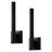 1-light Matte Black Dimmable Led Outdoor Wall Light