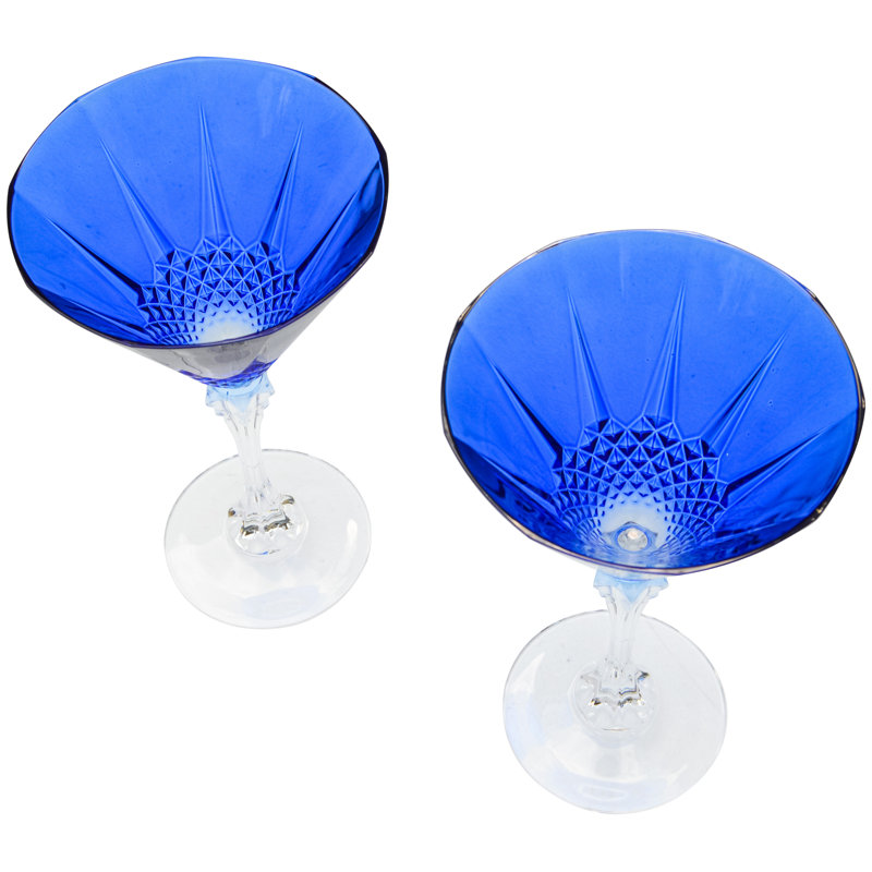 Handmade Crystal Martini Glass