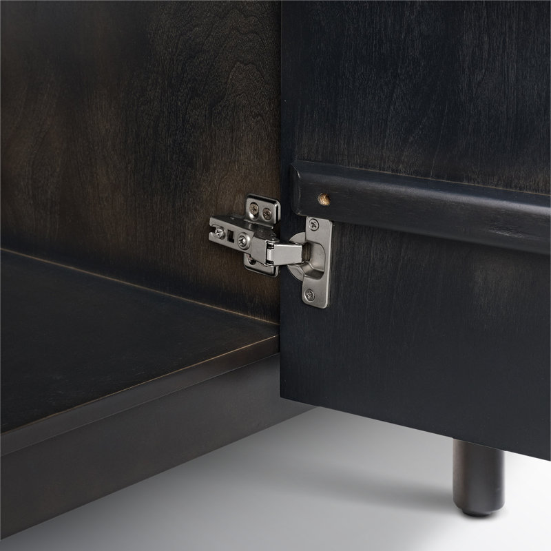 Kensington 48" Bathroom Vanity in Fluted Birch, Black Reeded Birch