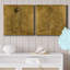 Golden Bather I - ensemble de 2 reproductions d'art sur toile tendue-353506537