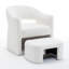 Fauteuil demi-tonneau avec repose-pieds-1459439866