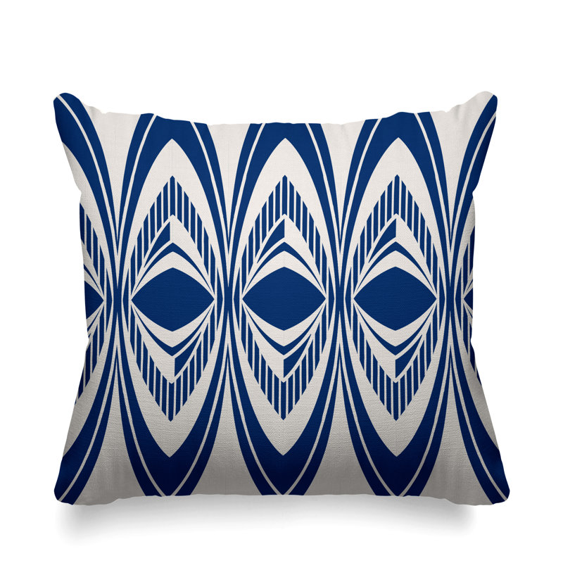 Housse et insert de coussin d'extérieur carré Chisom Tribal, L 17 po x H 17 po, H 15 po x l 15 po