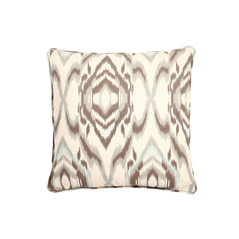 Housse et insert de coussin carré Altamira, Brun pâle, Polyester / Bourre en polyester